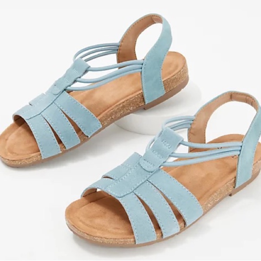 NWT Earth Origins Leather Sling-Back Sandals - WOMENS SIZE 11